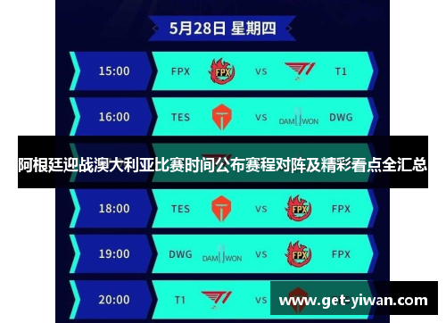 阿根廷迎战澳大利亚比赛时间公布赛程对阵及精彩看点全汇总 阿根廷迎战澳大利亚比赛时间公布赛程对阵及精彩看点全汇总